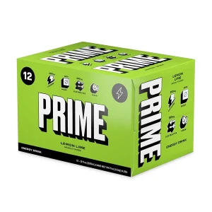 12 Cans Box Prime lemon Lime Energy Drink Can | 355mL
